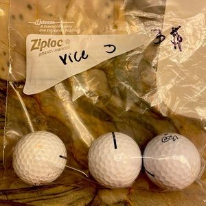 3 vice golf balls really good condition
